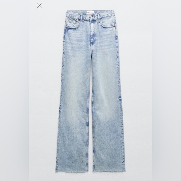 Zara Wide Leg Jeans - Picture 1 of 4